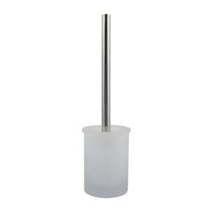 Brosse wc avec support Verre YOKO Misty Blanc Spirella