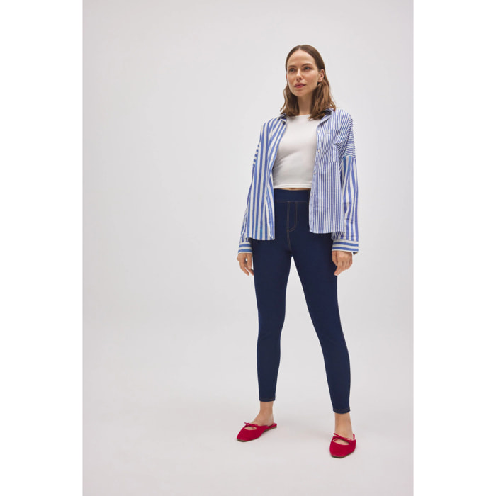 Jeans skinny elasticizzati blu navy