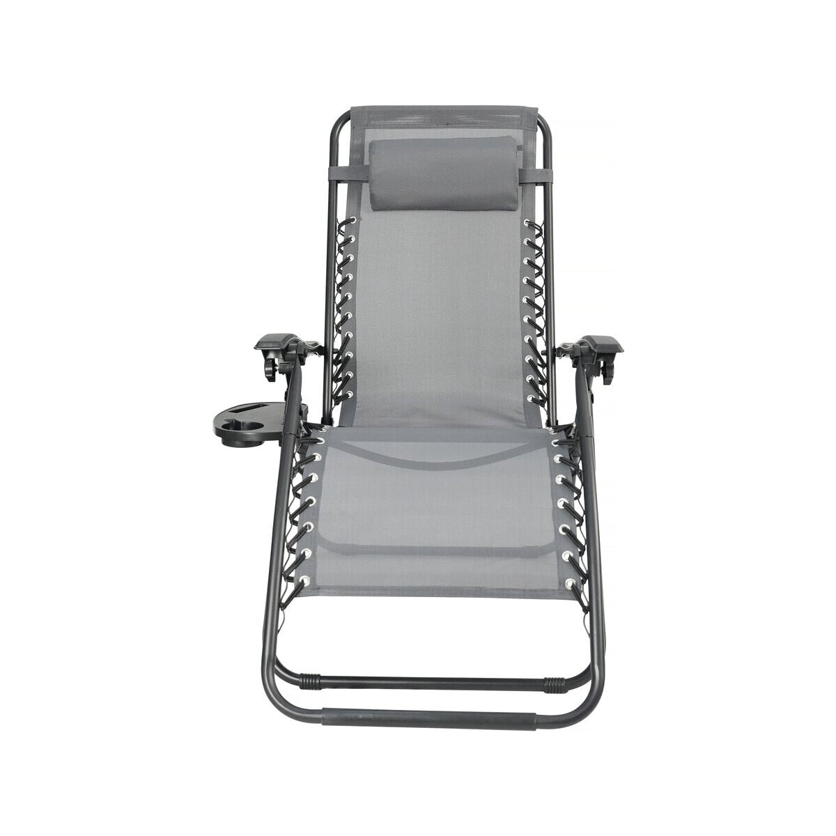 Lot de 2 fauteuils de jardin inclinable zéro gravité "Sintra" - Gris