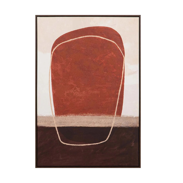 Cuadro Abstracto 50% Pintado A Mano 83x4x123 Cm