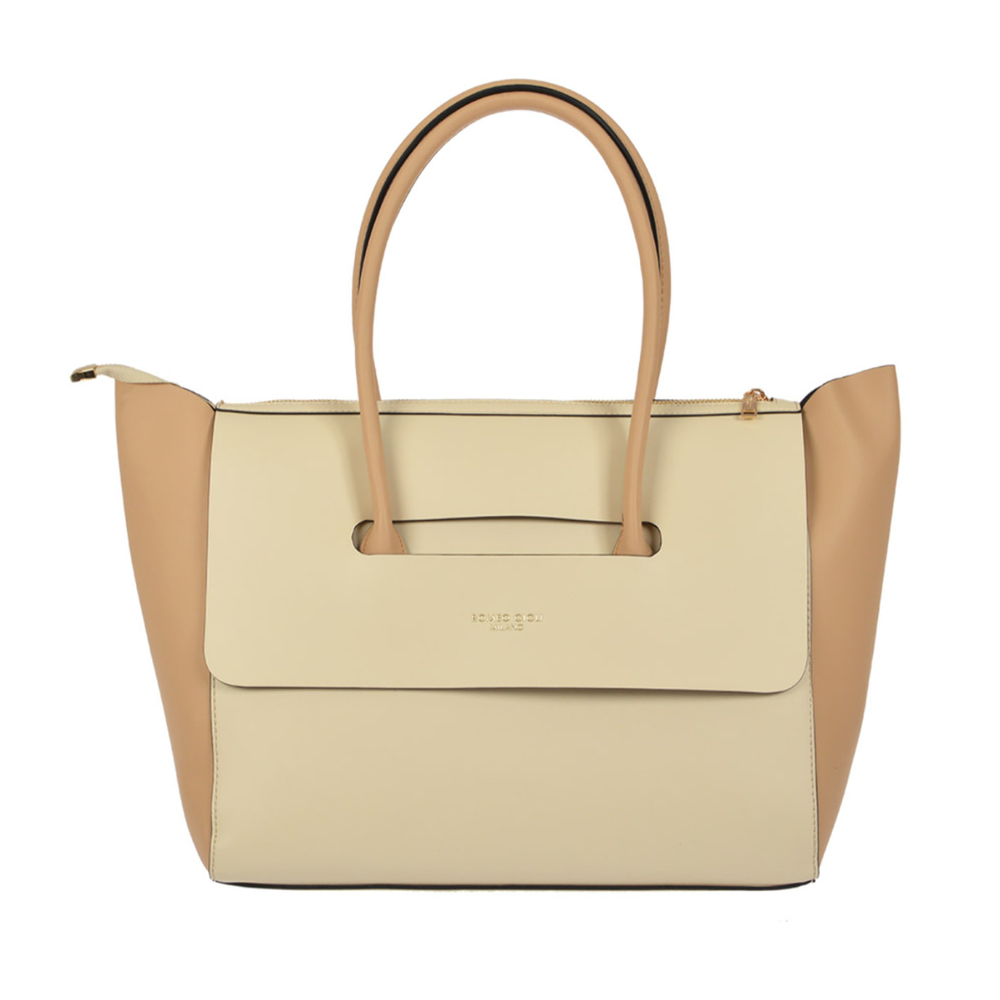 Borsa a spalla Romeo Gigli Milano beige/camel