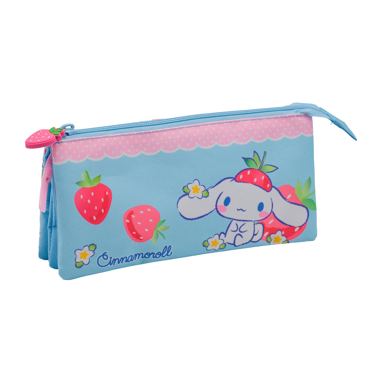 Custodia Tripla Cinnamoroll. Interno completamente foderato e personalizzato.