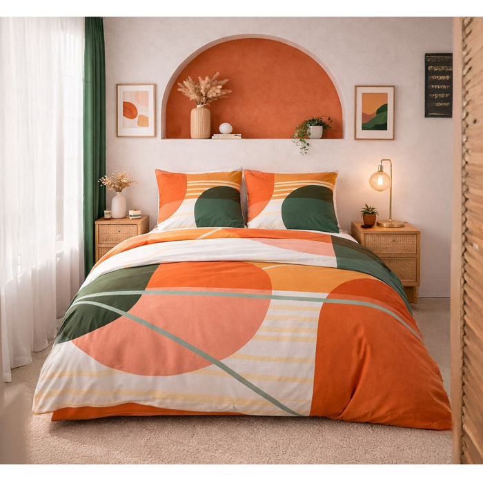 Parure Housse De Couette 3pcs 100% coton 47fils Zoom