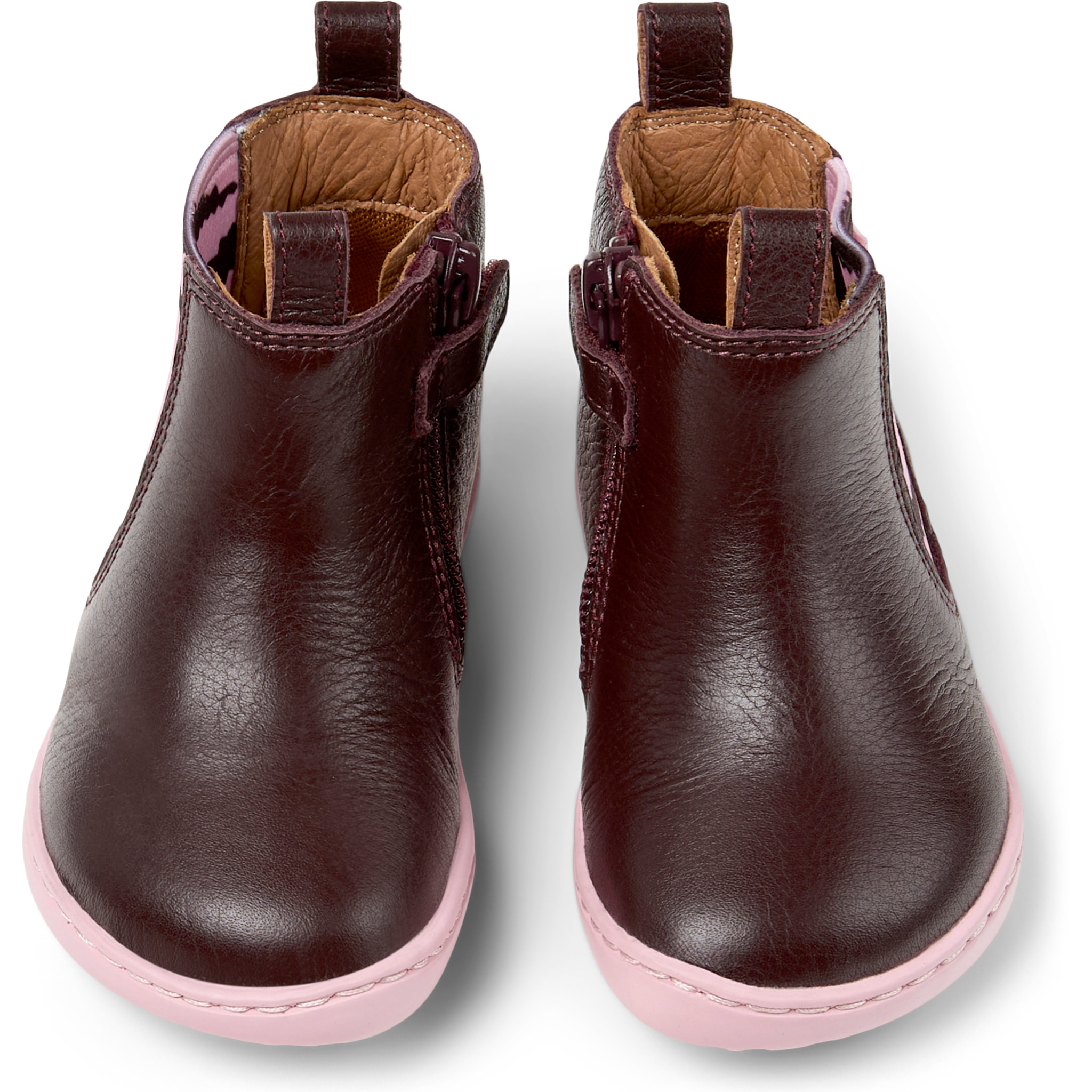 Botines - CAMPER TWS Twins - Burdeos - Cuero liso