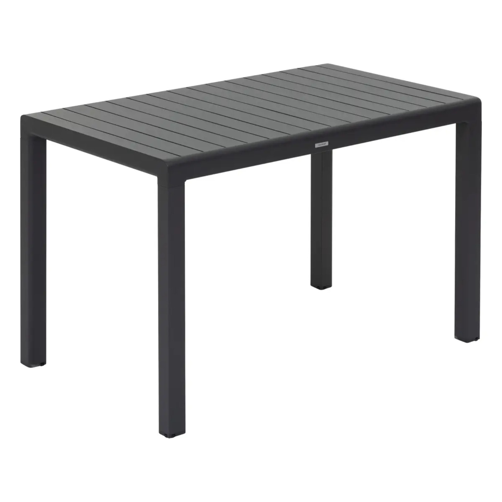 Table de jardin rectangulaire "Ayora" graphite 4 places en aluminum traité en epoxy