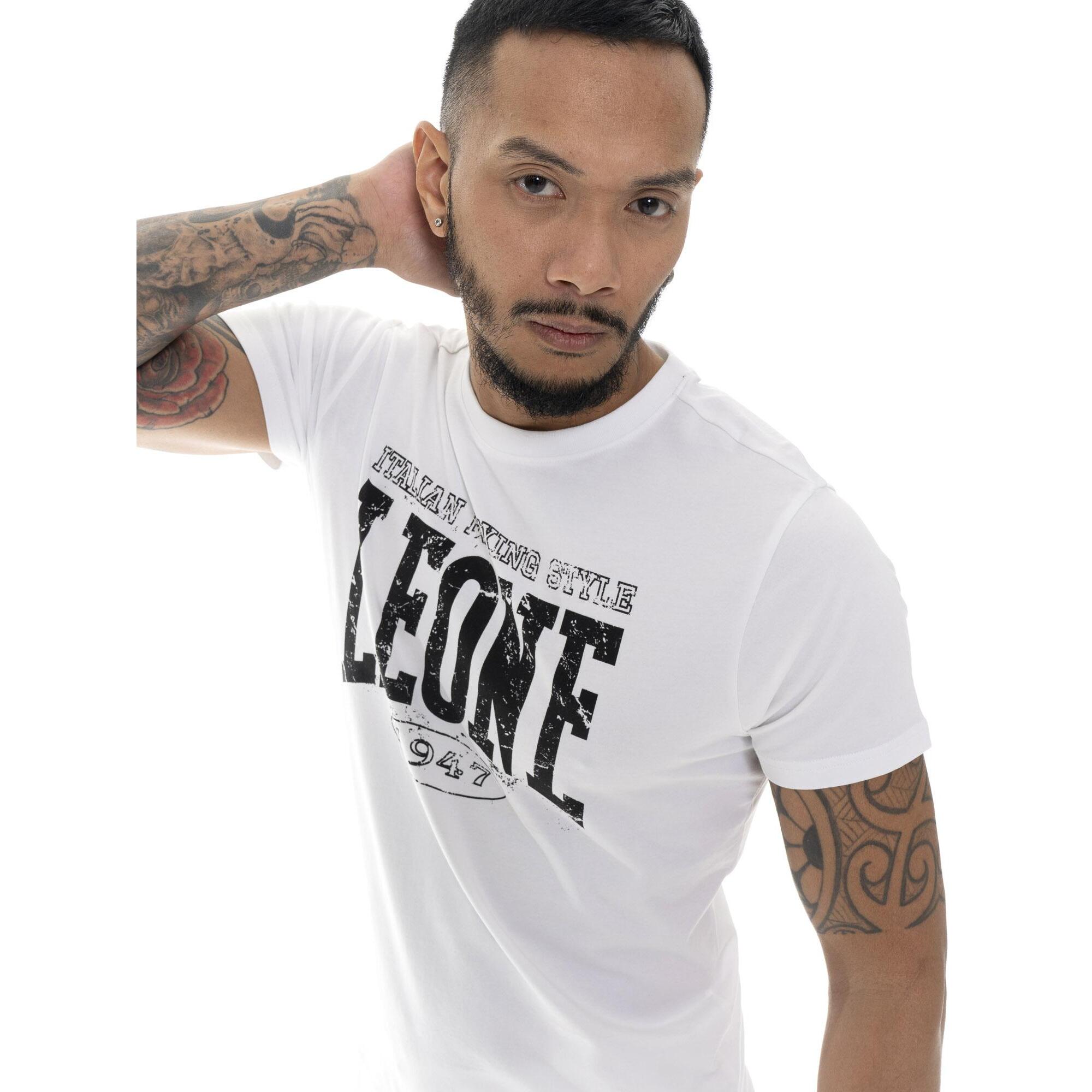 Camiseta de hombre Leone Boxing Legend de algodón elástico