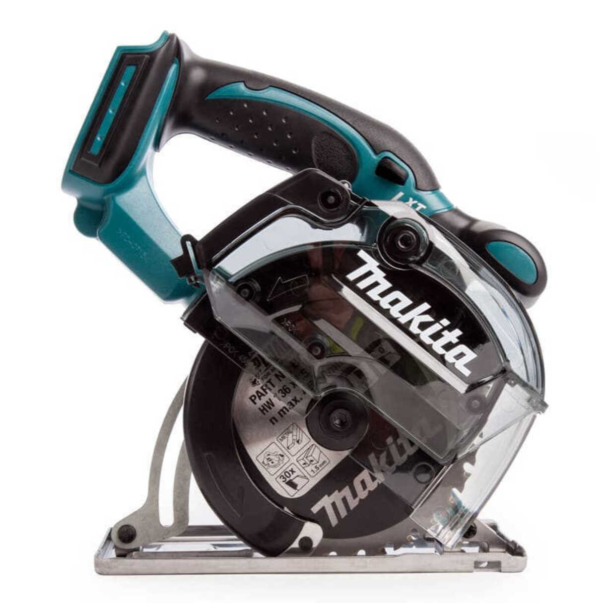 Sierra circular de metal 18 V Li-Ion 5 Ah Ø 136 mm MAKITA - 2 baterías, cargador, maletín - DCS552RTJ