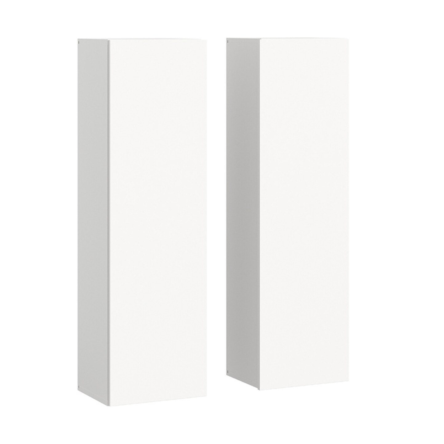 Ethan – 2 armoires murales – blanc - 110 cm - Bois / Blanc