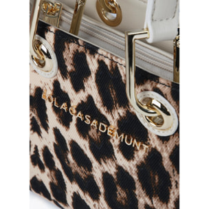 Mini borsa shopper stampa animalier