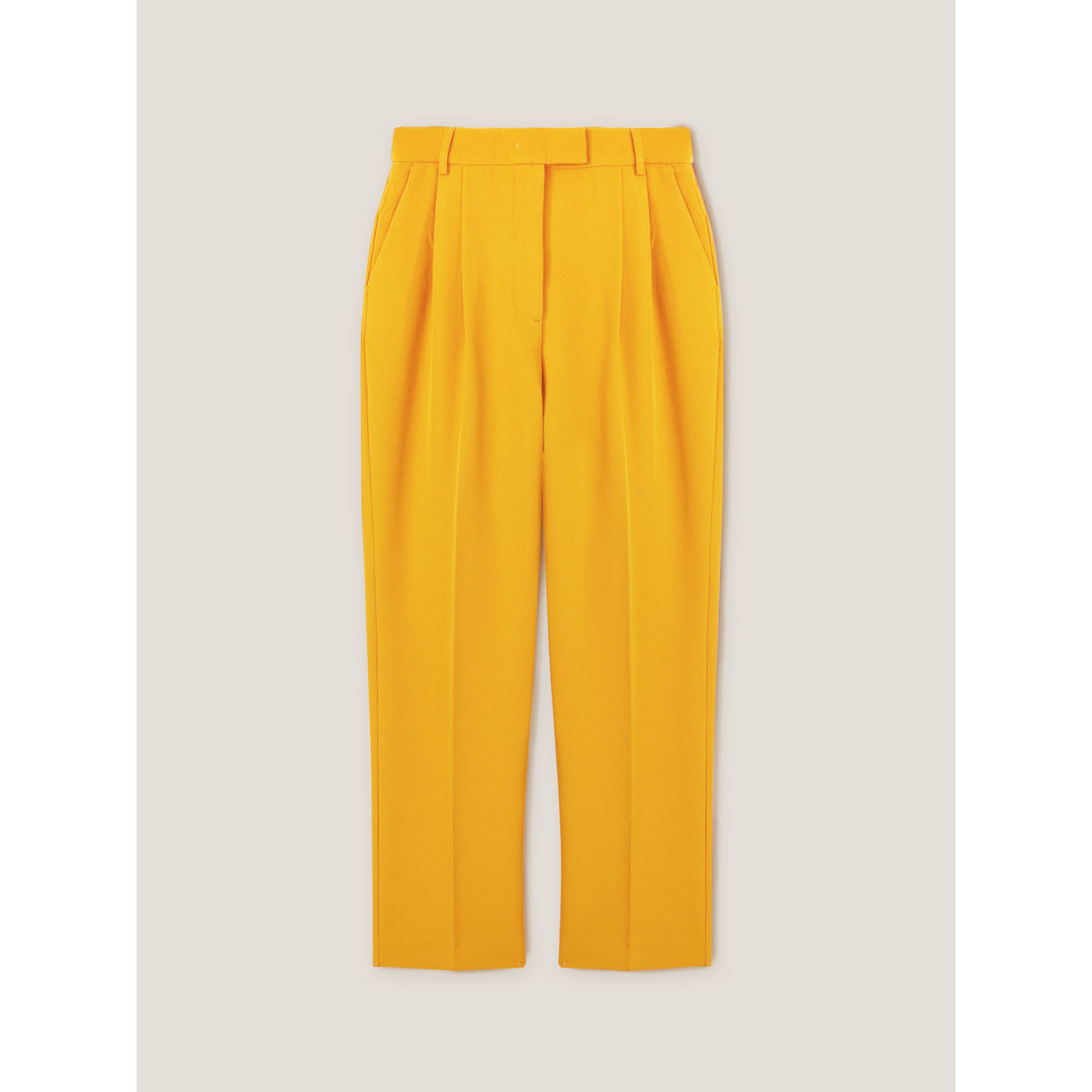 Motivi - Pantalones con pinzas - Amarillo