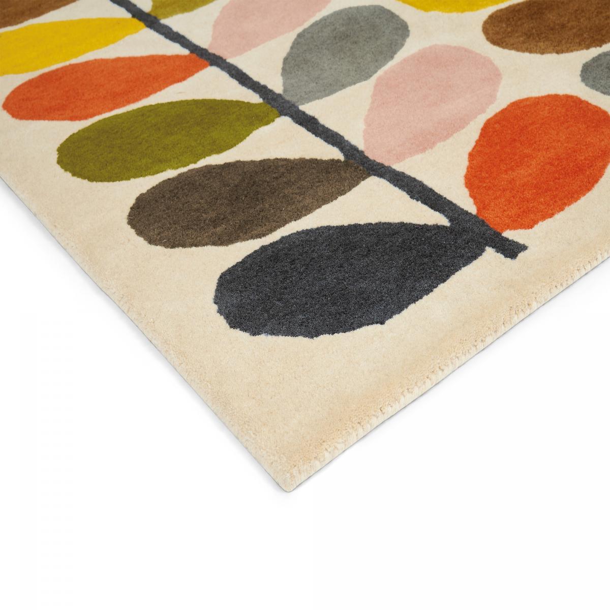 Tapis salon et chambre fait à la main en laine motif seventies GUXE