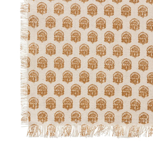 Lot de 2 serviettes de table "Indie" 40x40cm beige