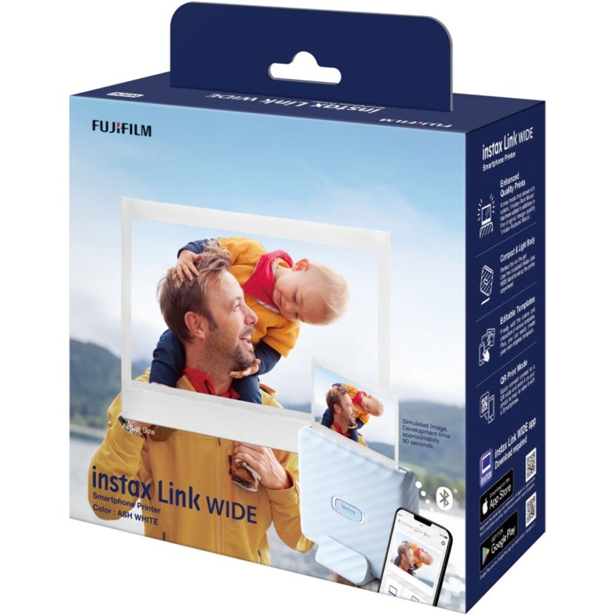 Imprimante photo portable FUJIFILM Instax Link Wide White