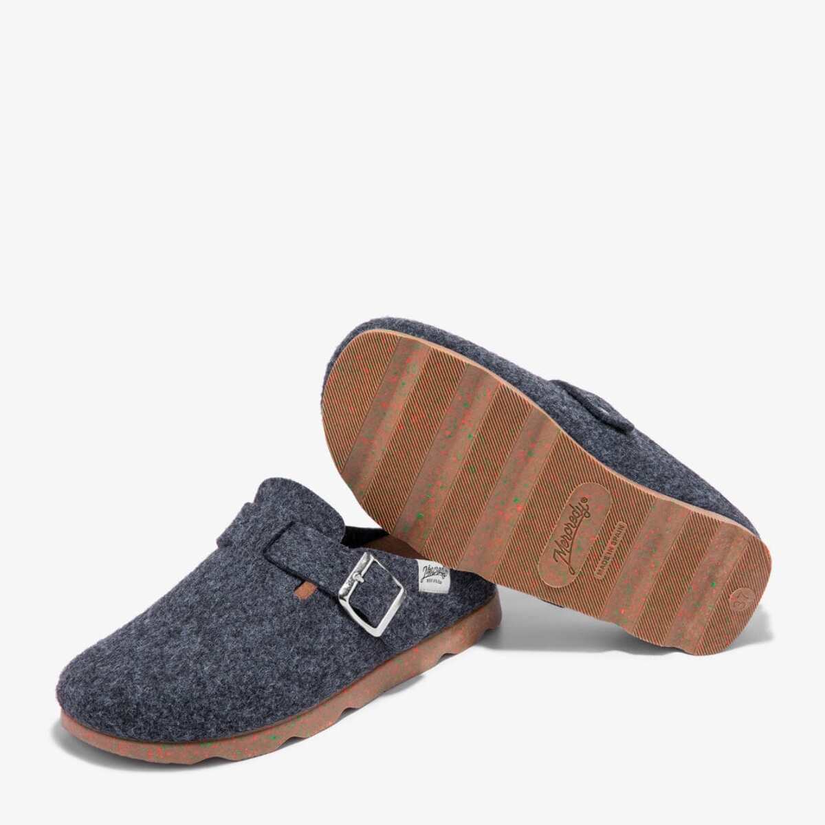 Zapatillas de Casa Mercredy Slipper Buckle Negro / Marrón D.Franklin