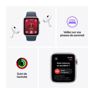 Montre connectée APPLE WATCH SE 44mm Minuit M/L