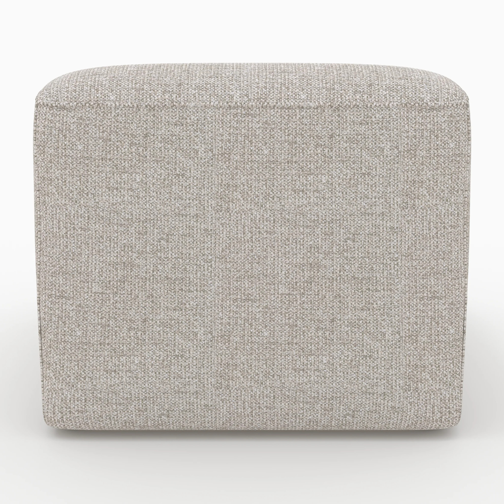 Chauffeuse pour canapé modulable en tissu beige - Hestia