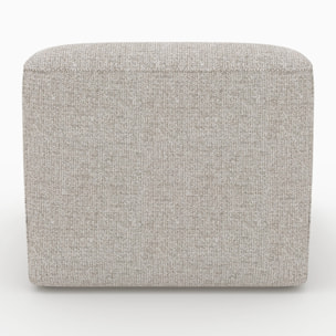 Chauffeuse pour canapé modulable en tissu beige - Hestia