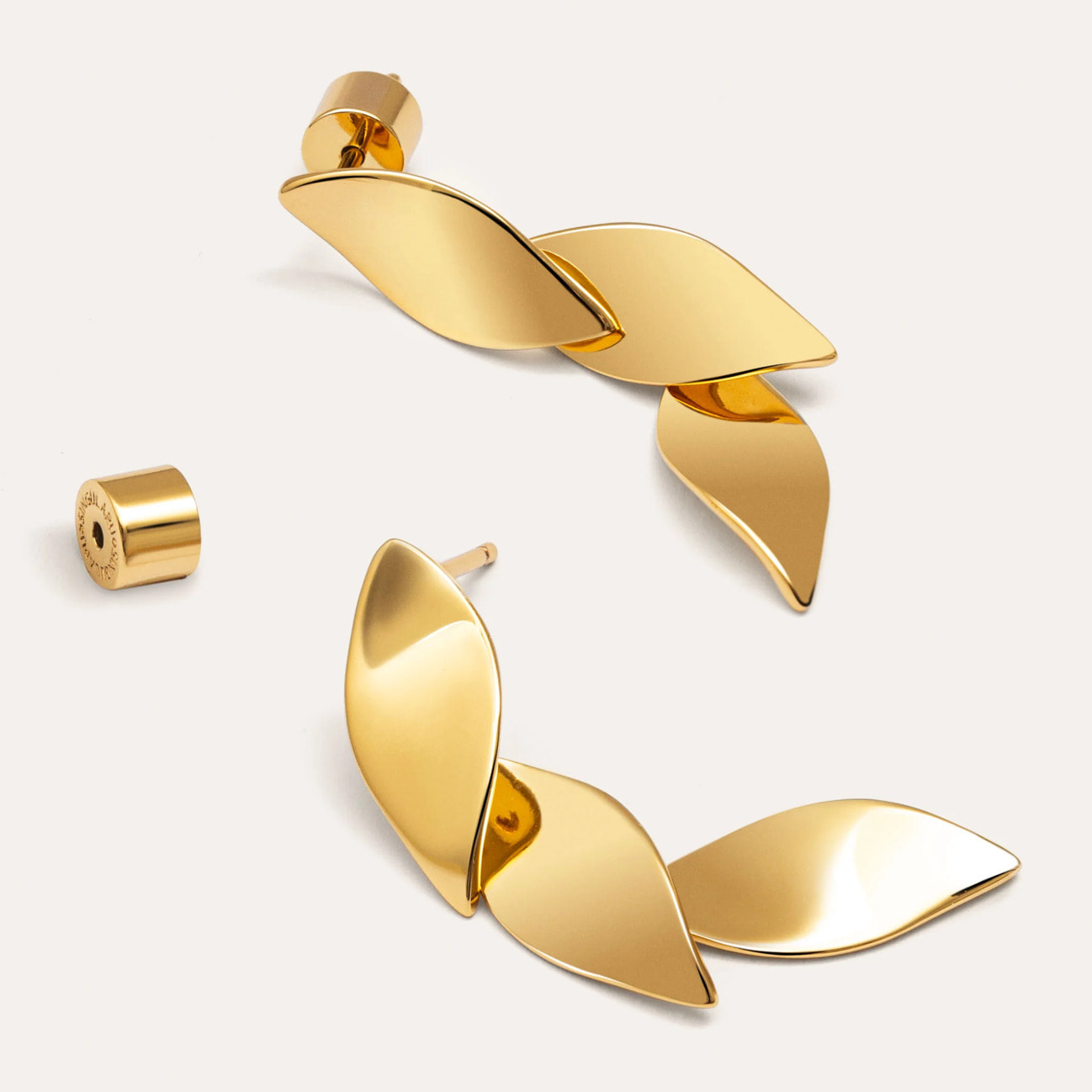 Orecchini Leaves Placcato Oro