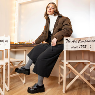 Zapatos 1765 NAPPA SHINNY BLACK-LEOPARD / LEEDS color Black-leopard