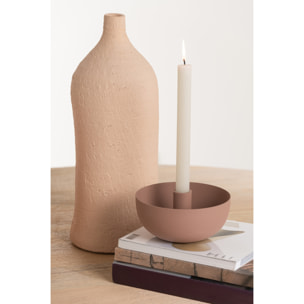 J-Line bougeoir Bol - acier - vieux rose - large