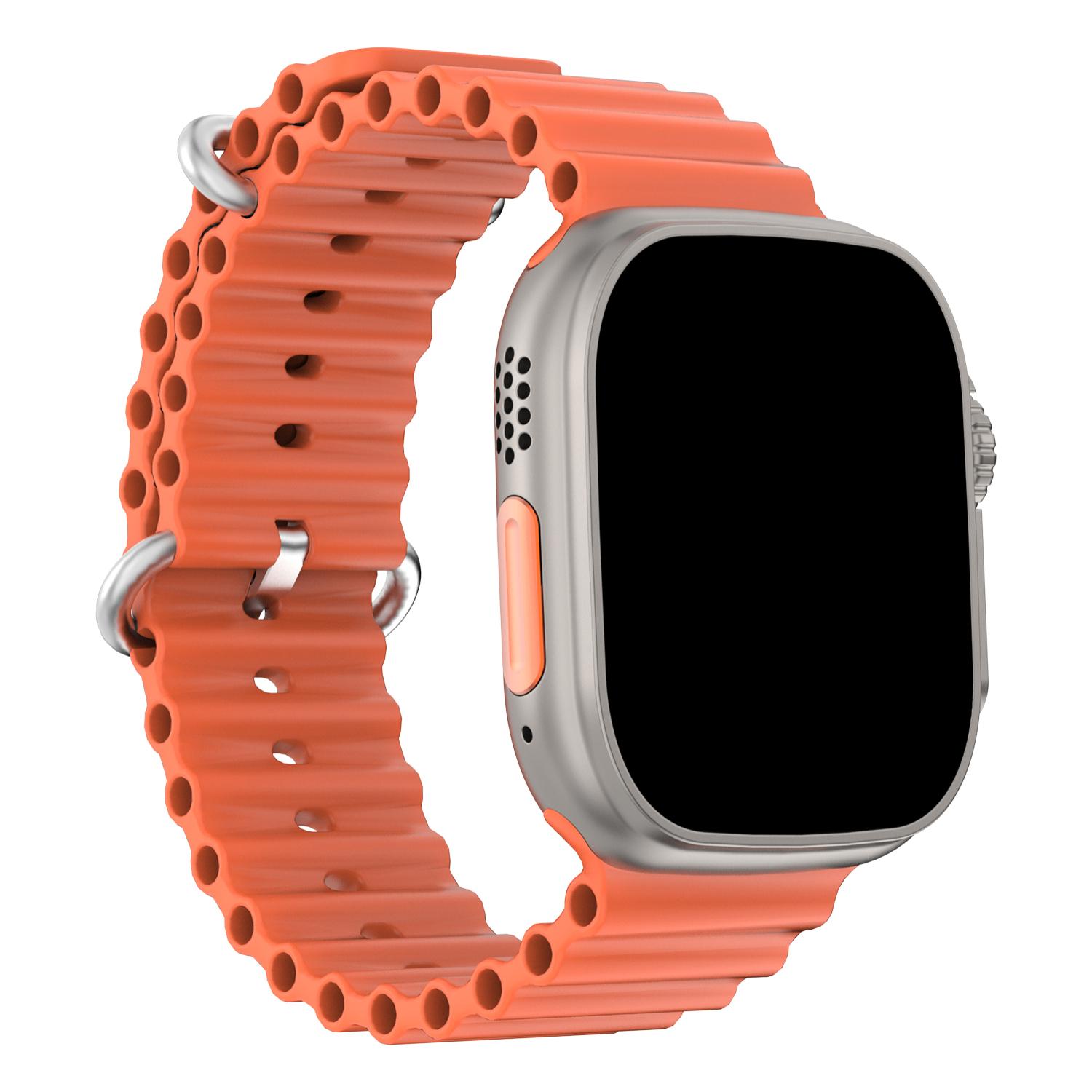 Cinturino Sea Band in silicone, compatibile con Apple Watch 42/44/45/49mm.