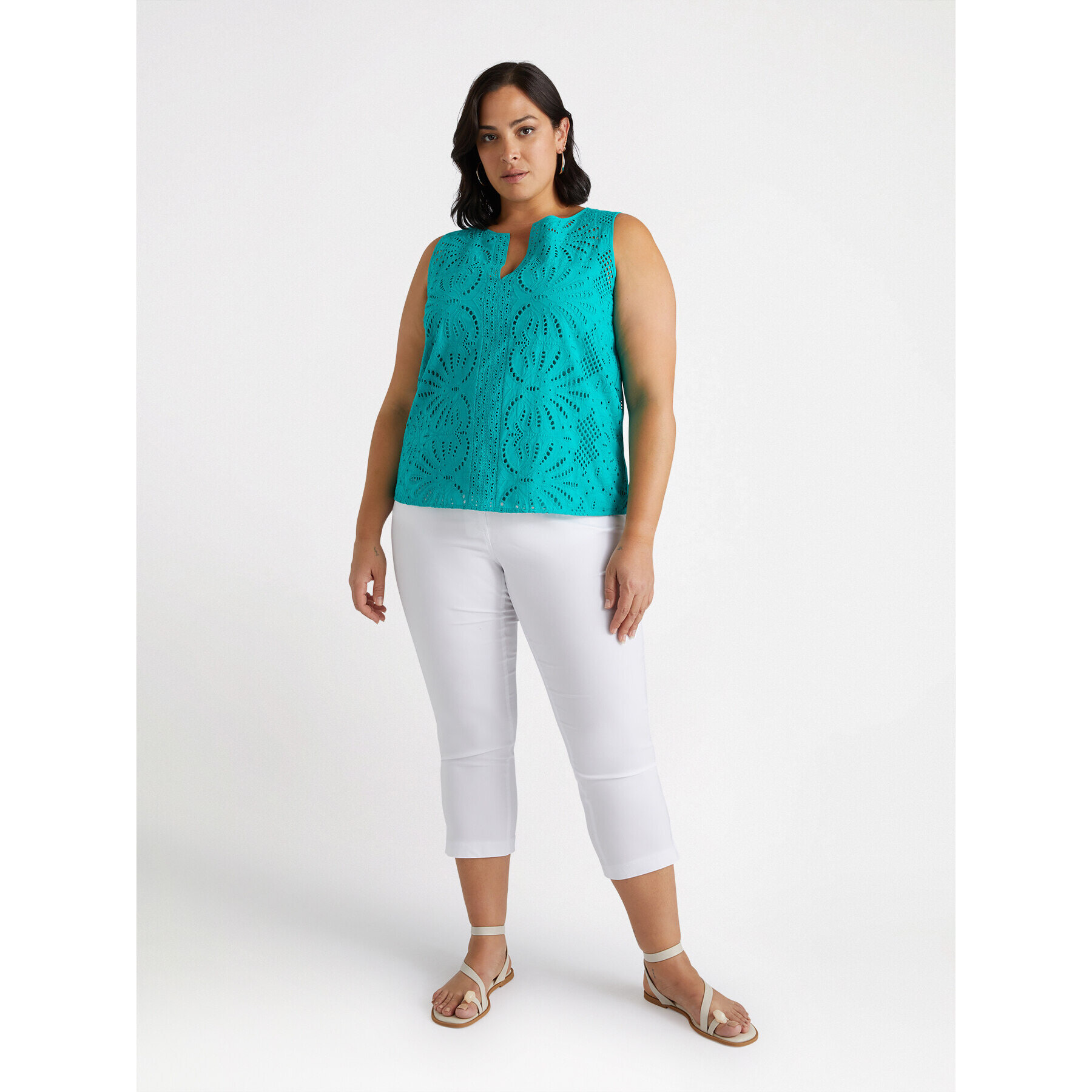 Fiorella Rubino - top sangallo - Verde