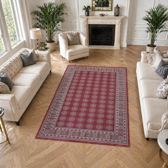 Tapis d'orient au motif oriental, style kilim, RAGA