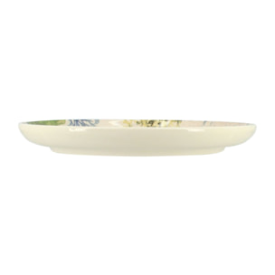 Lot de 6 assiettes à dessert motif aquatique en grès 20cm CORFOU