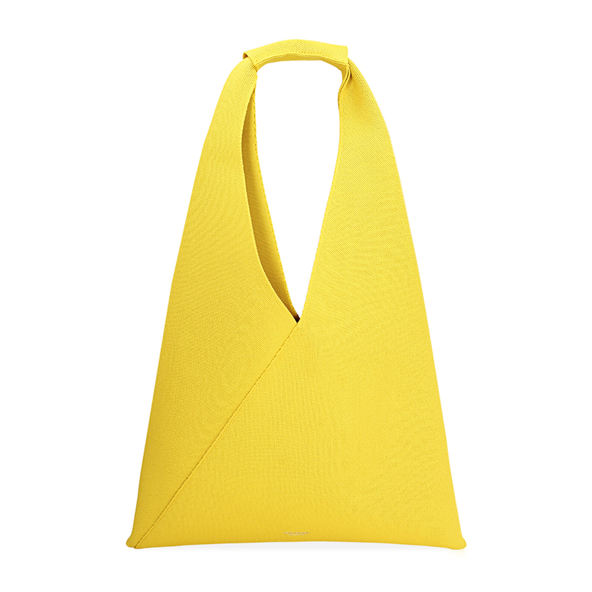 Borsa a spalla donna gialla in tessuto