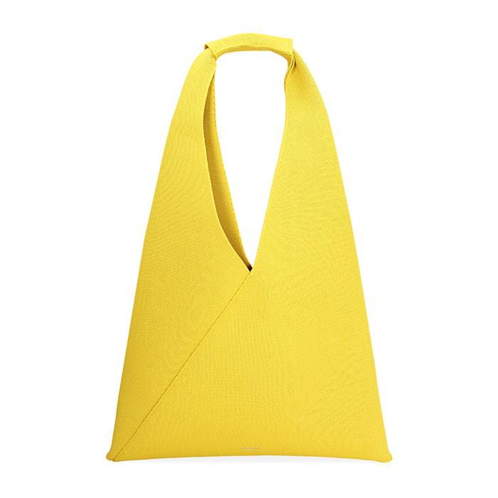 Borsa a spalla donna gialla in tessuto