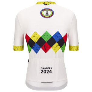 2024 Uci Gravel World Championships - Maillot Unisex Leuven - Blanco - Unisex