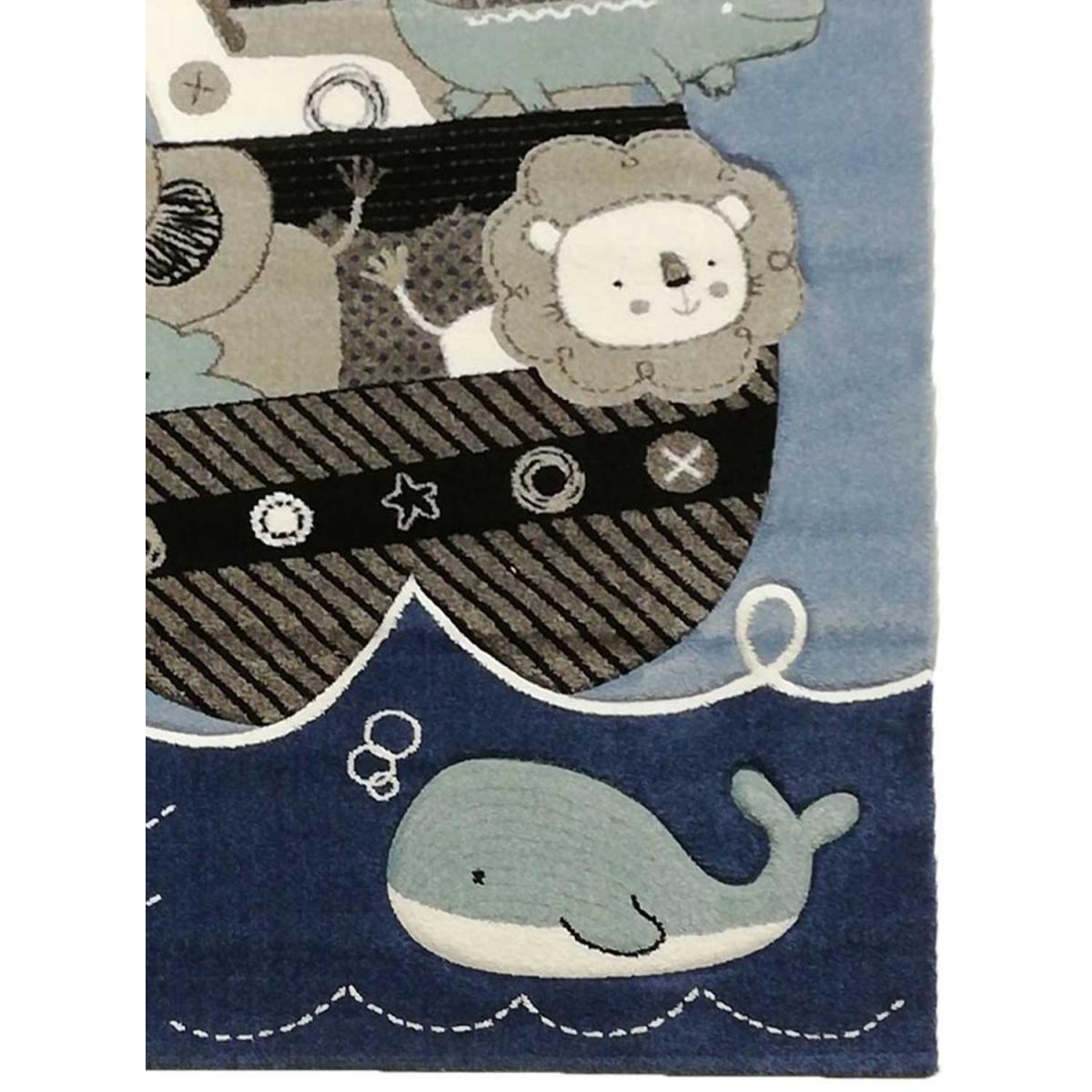 Tapis enfant Animaux dans un bateau