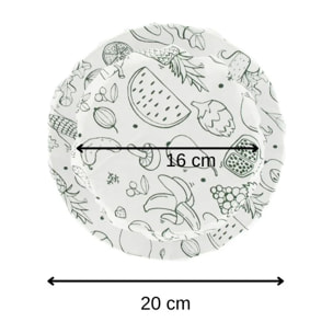 Lot de 3 films étirables réemployables en coton de 8 à 20 cm Fackelmann Nature