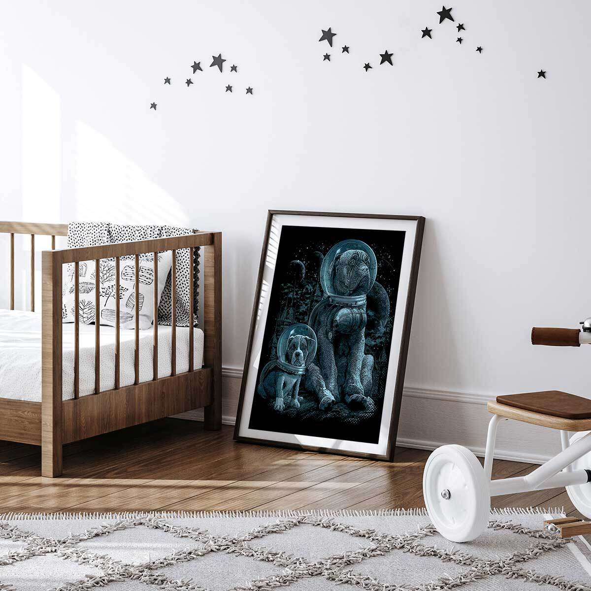 Affiche enfant la maison nous manquait  Affiche seule