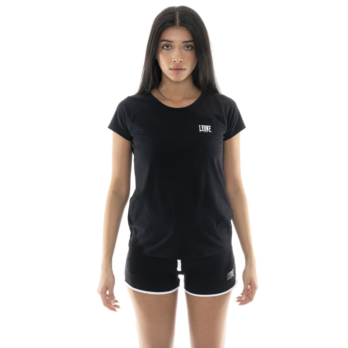Camiseta de mujer con logo lateral de corazón Leone Basic