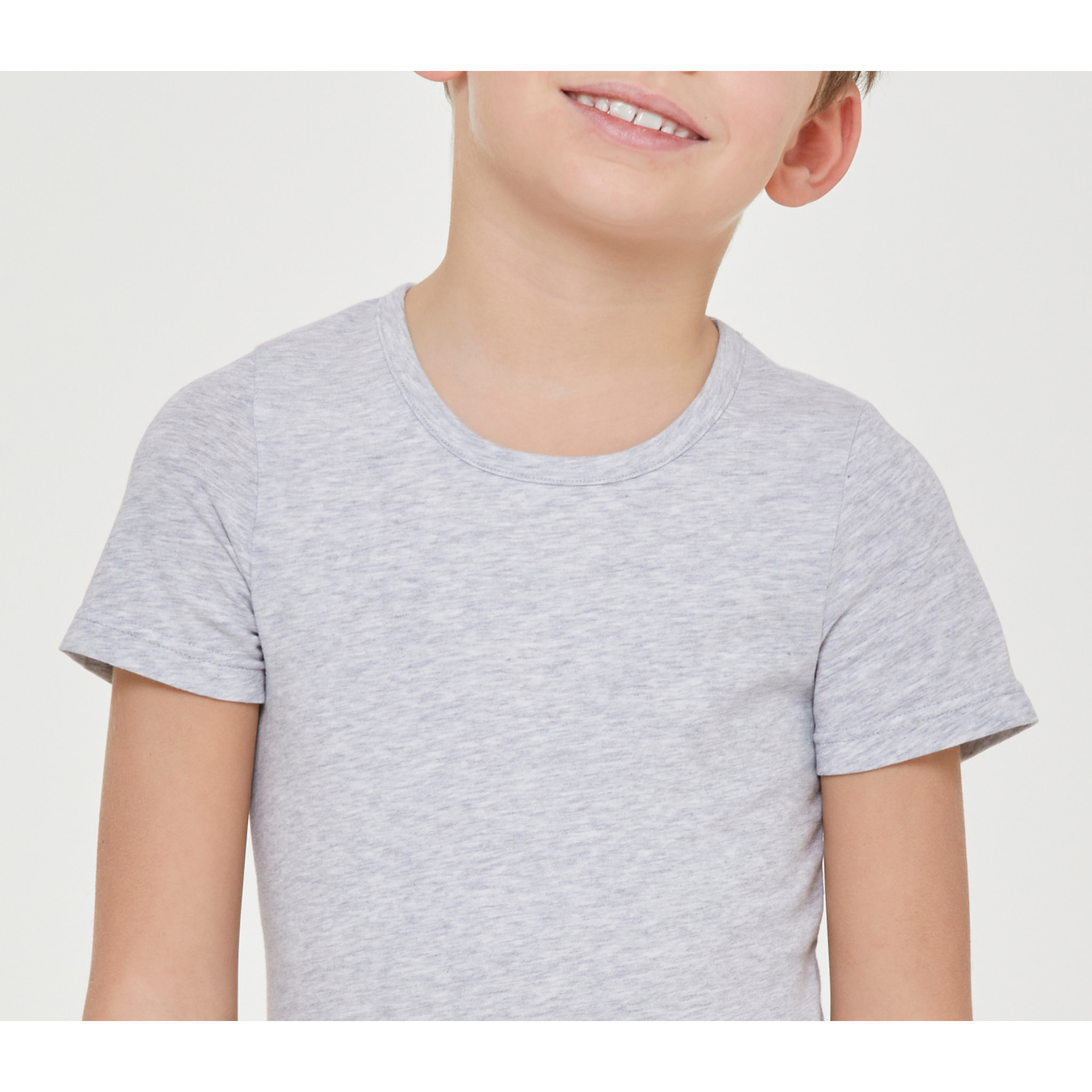 T-shirt girocollo bimbo in cotone organico