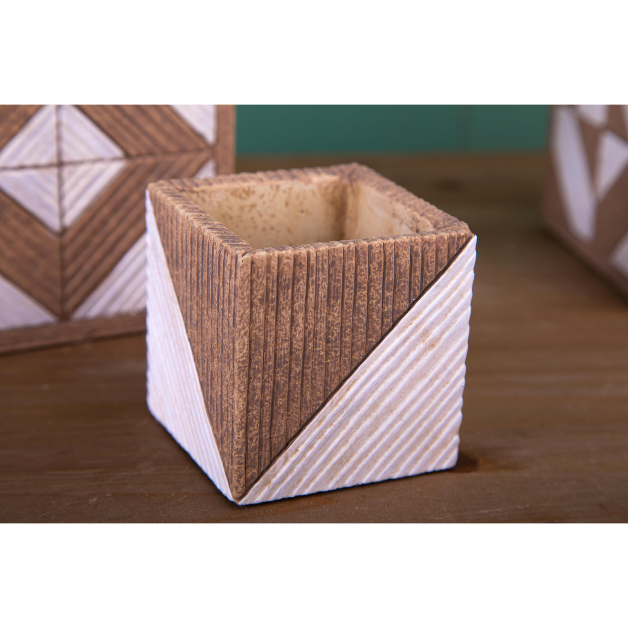 Cubo Ceramica Con Ceramica. Larghezza - Pezzi 12 - 8X8X8cm - Colore: Incolore - Bianchi Dino - Ceramica