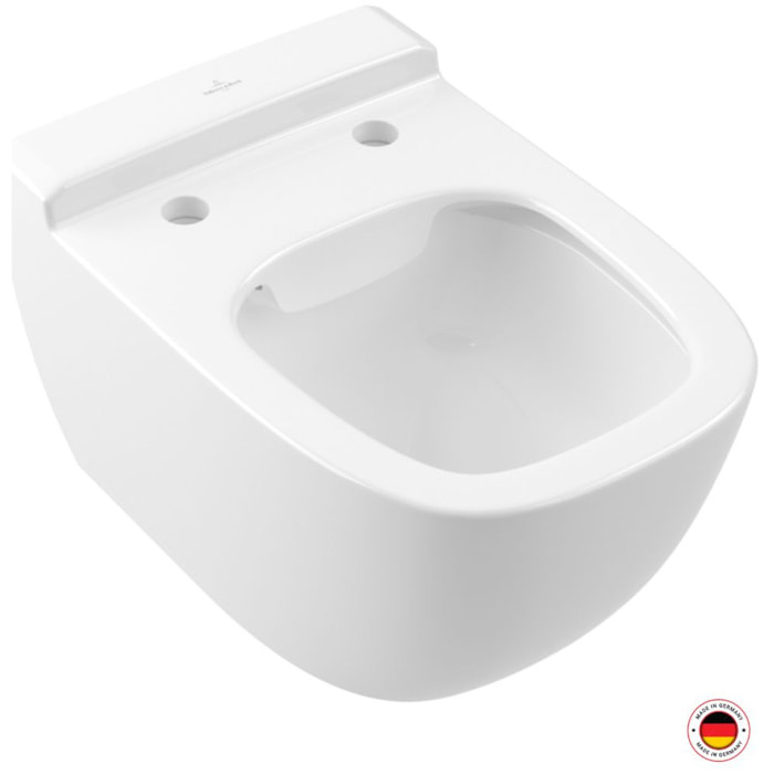 Cuvette suspendue sans bride Antheus avec DirectFlush Blanc CeramicPlus