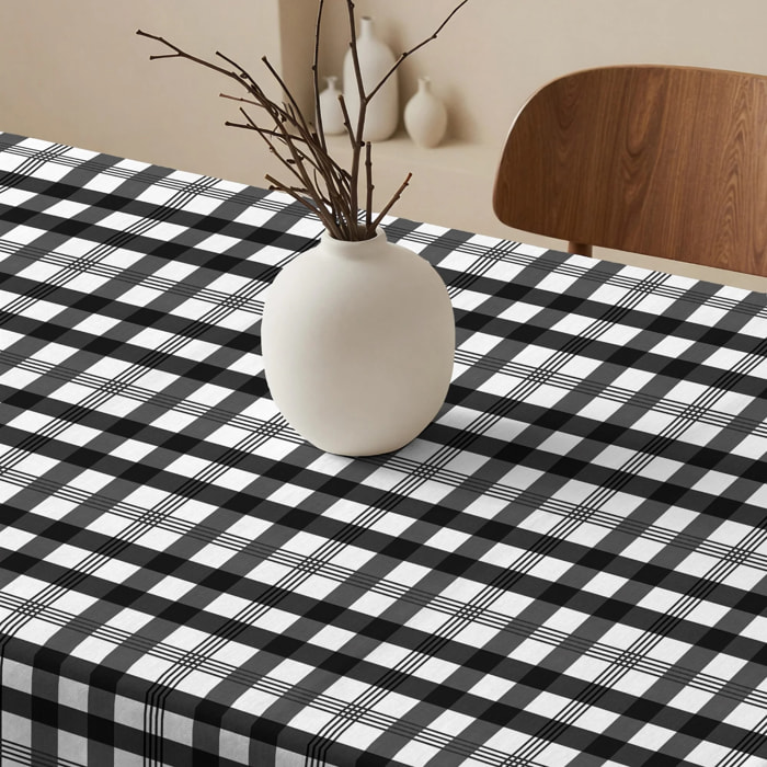 Nappe anti-taches 100% coton Dorian Black