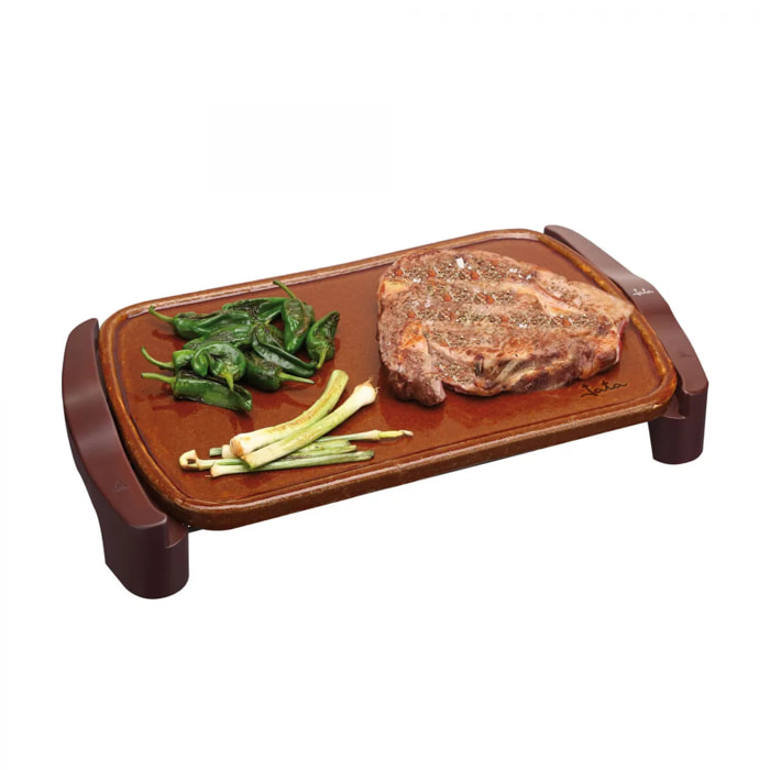 Plancha de cocina eléctrica JATA GR559 de terracota. Resistencia patentada. Fabricada en España