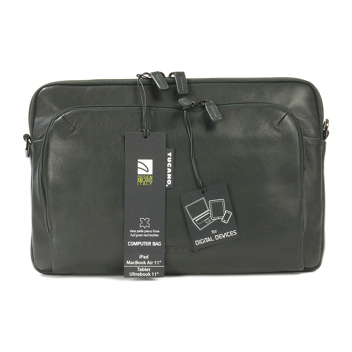 Borsa a tracolla  unisex In Vera pelle Made in Italy 34x23x8,5 cm
