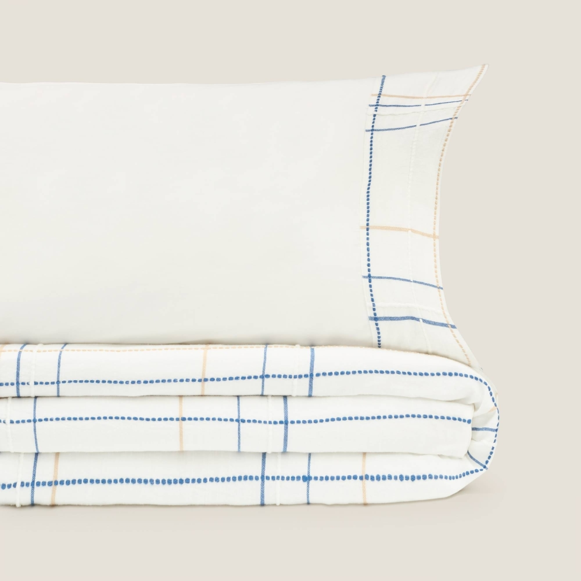 Funda nórdica textura líneas Sole color blanco