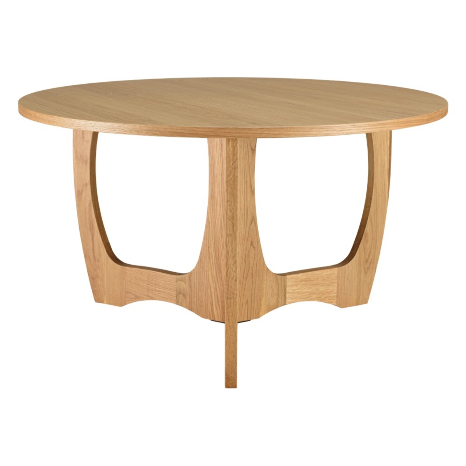 SYA - Table basse ronde D80 décor et chêne naturel pied ajouré