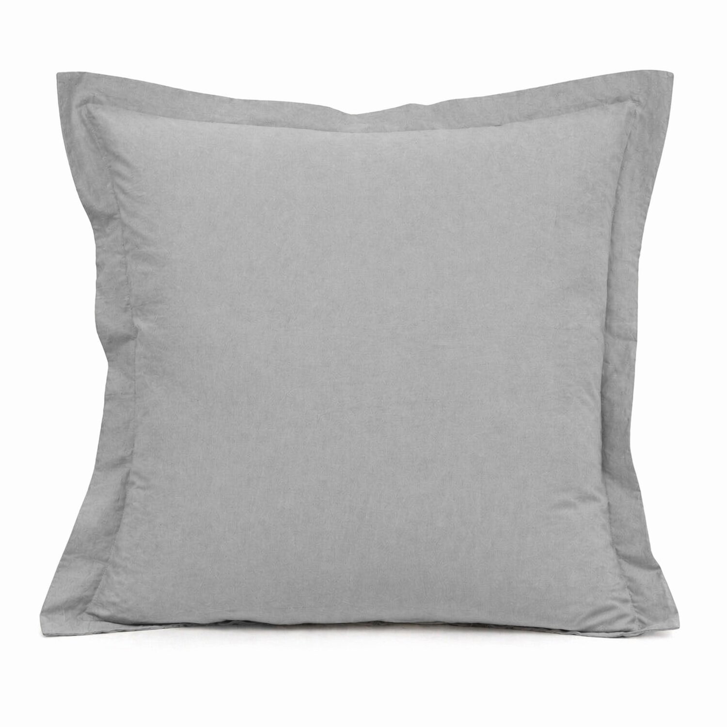 Parure de draps uni 100% coton - essentiel - acier