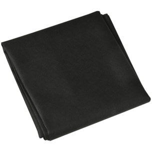 Bac à sable carré en bois pour enfants 4 assises en coin et film protection 109 x 109 x 19,8 cm bois naturel