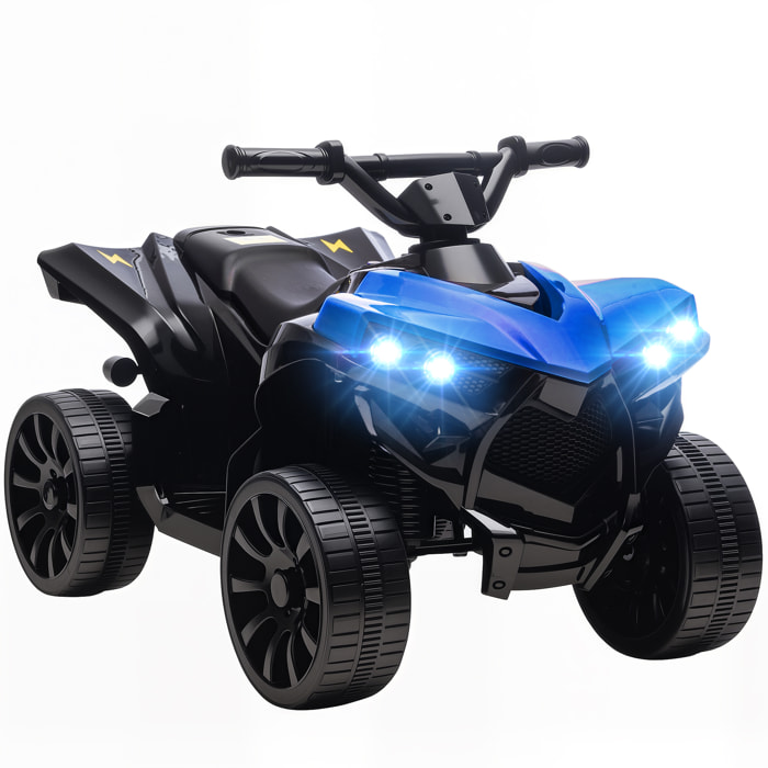 Quad Eléctrico para Niños 6 V, Quad para Niños de 37 a 72 Meses, Velocidad hasta 3â€¯km/h, con Faros y Música, Azul