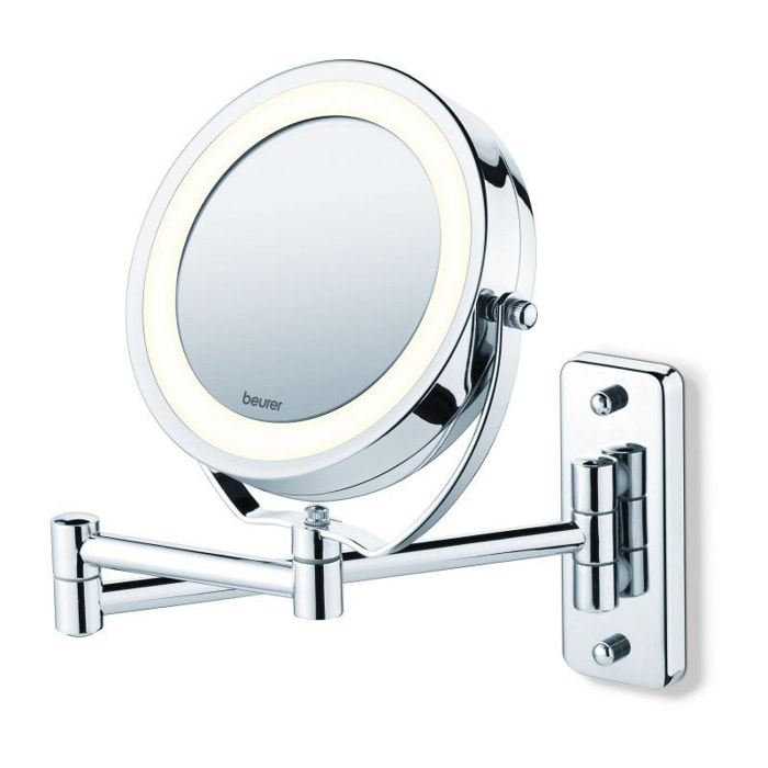 Miroir cosmétique éclairé 2-en-1