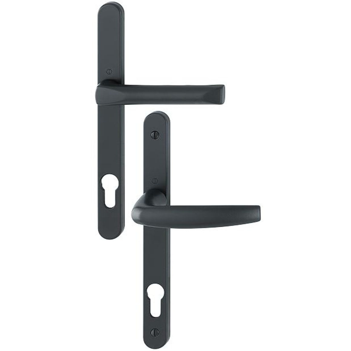 Ensemble de porte-fenêtre plaque étroite Atlanta 113KH/300LMSGL/1530 HOPPE Noir mat Clé i Entr.92 - ép.58-67 - 3366041