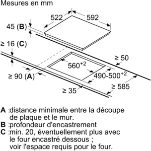 Table vitrocéramique BOSCH PKK61SBB8F Serenity Serie 4