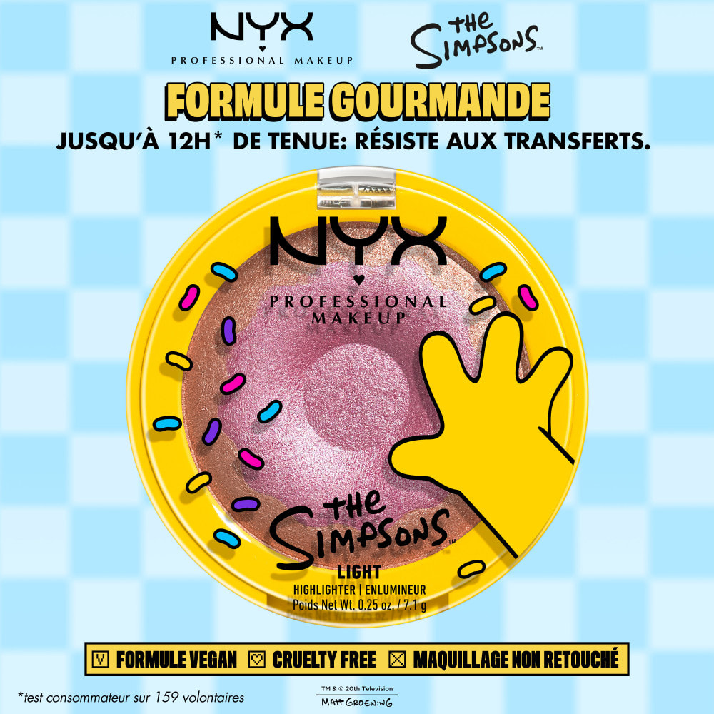 NYX Professional Makeup Collection Limitée The Simpsons Highlighter DONUT MIND IF I DO